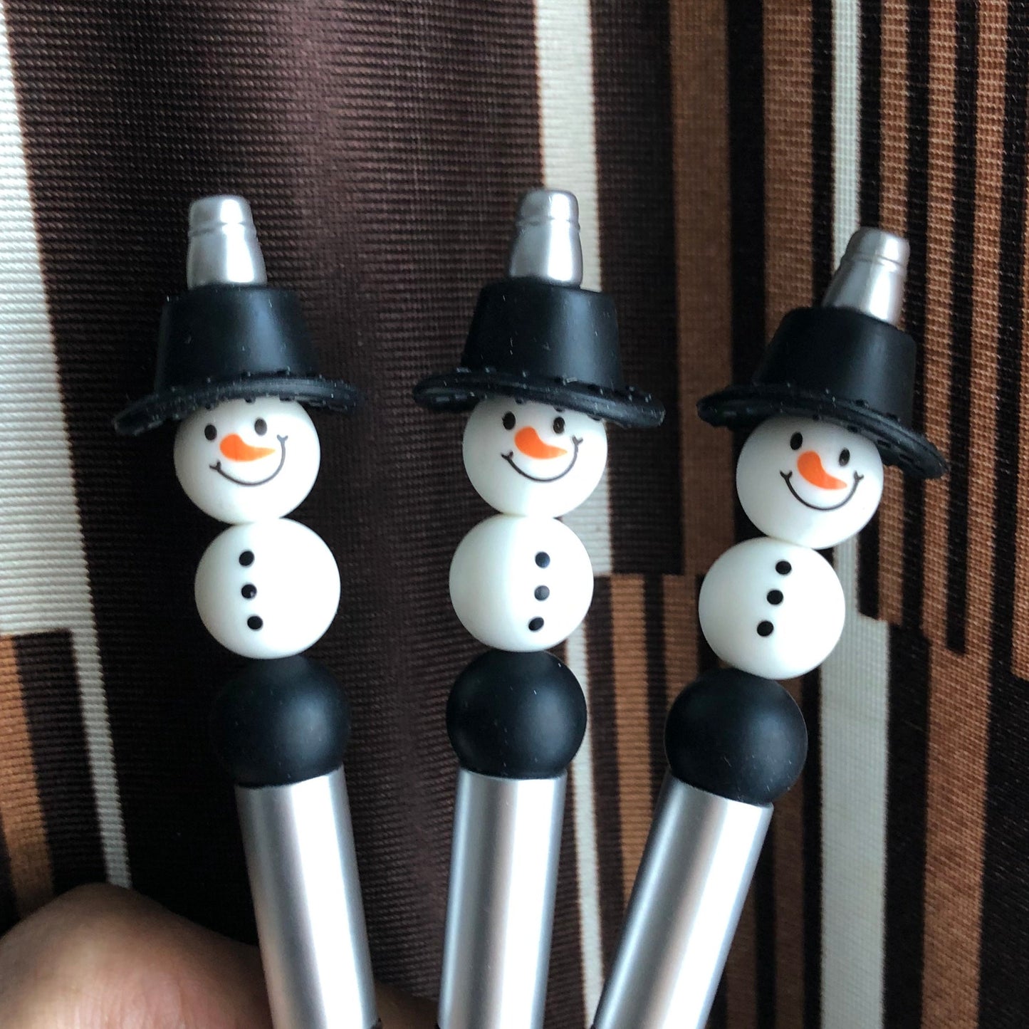 "The Snowman" Christmas Theme Beaded Pen