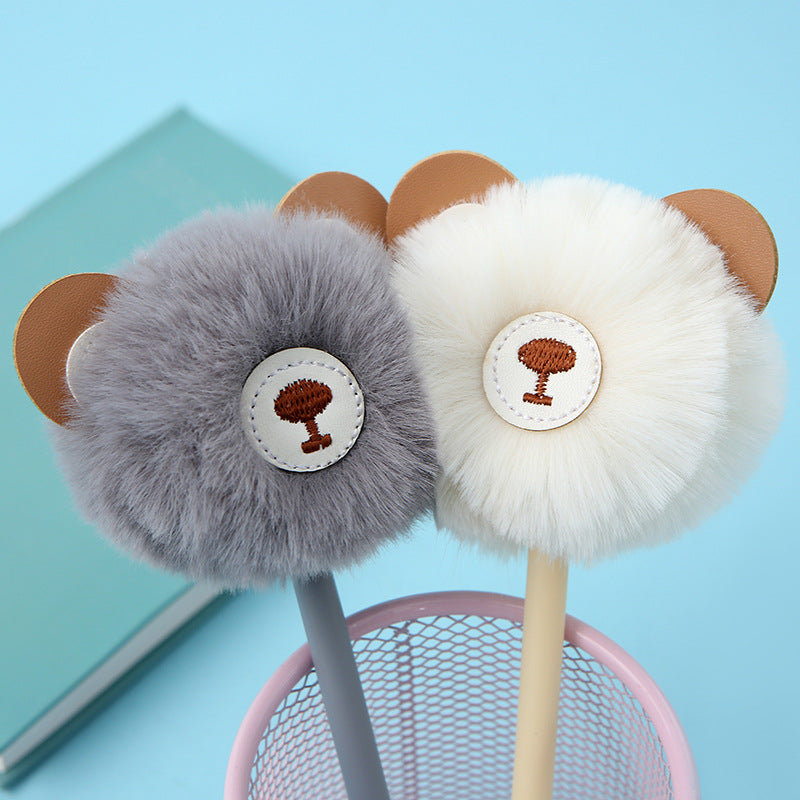 Teddy Bear Puffball Pen