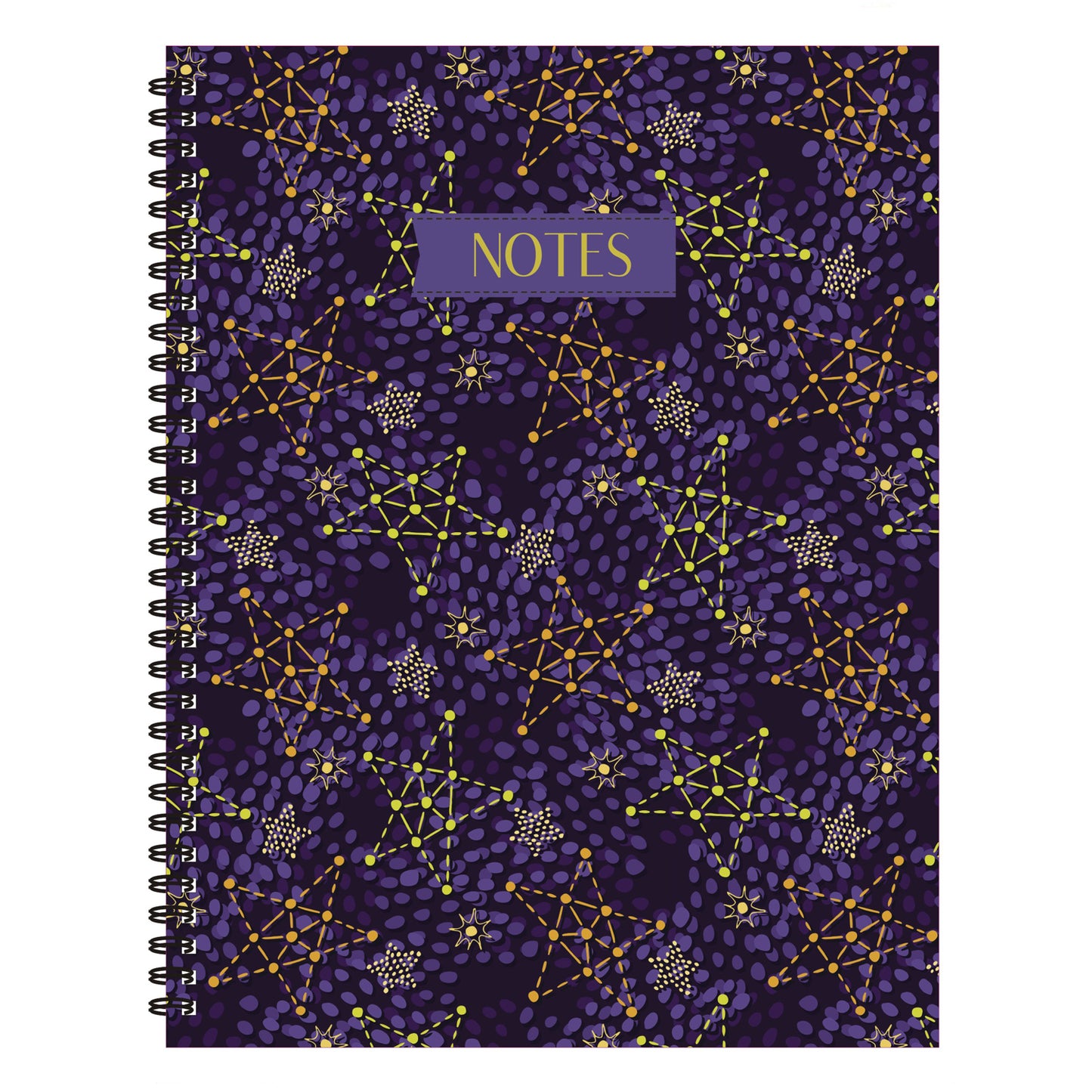 Star Constellations Spiral Lined Notebook, 8.5 x 11in