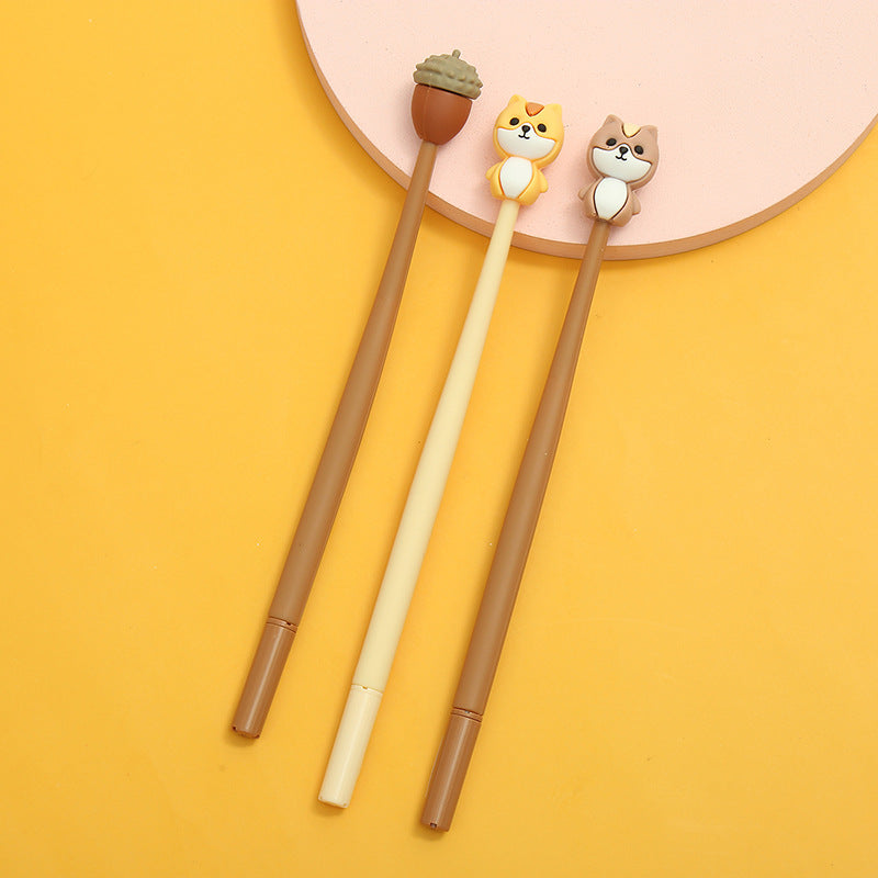 Squirrel/Chestnut Themed Silicone Pens