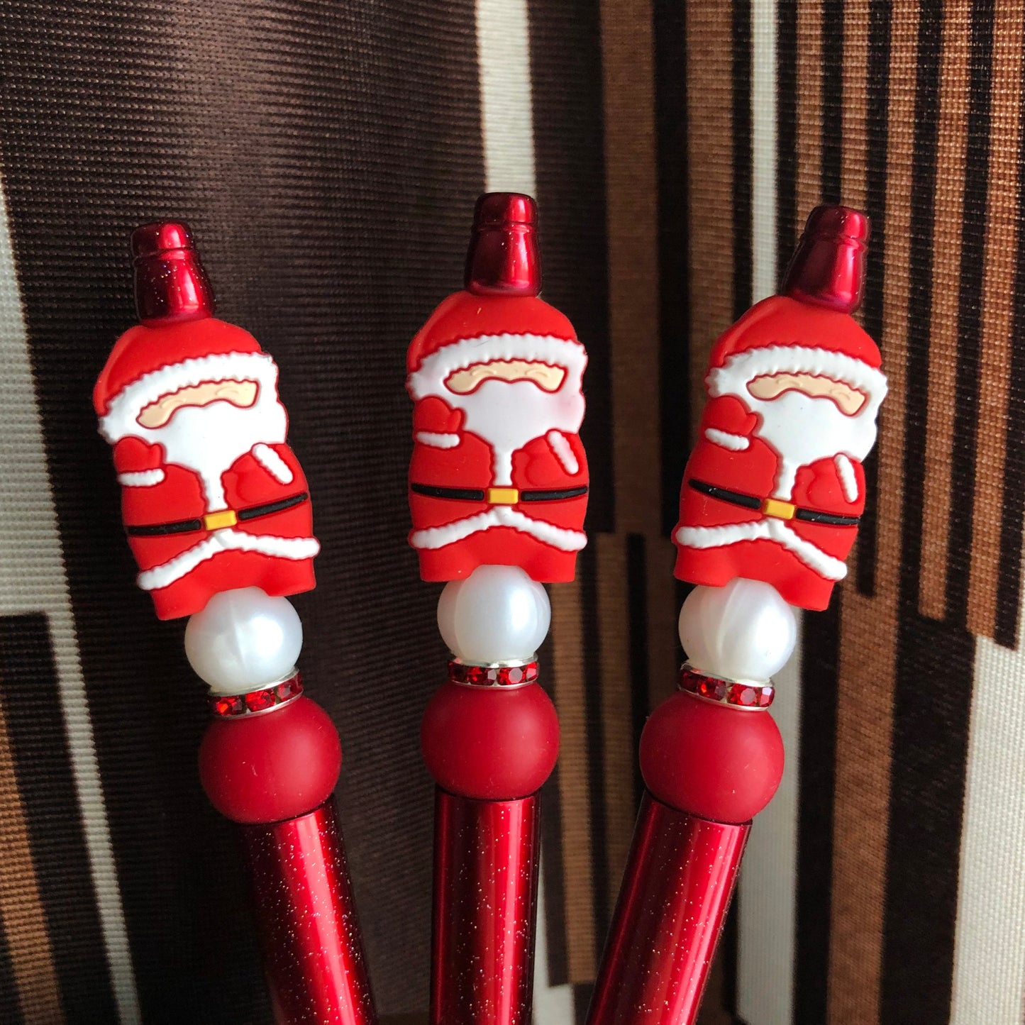"Santa Claus" Christmas Themed Beaded Pen