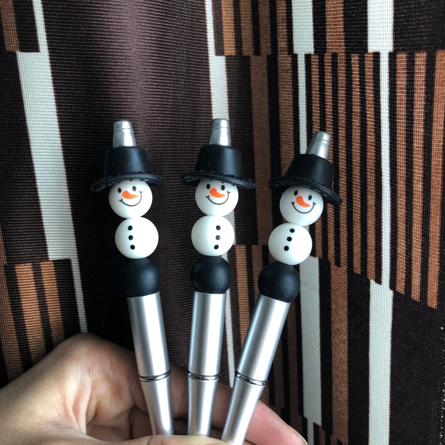 "The Snowman" Christmas Theme Beaded Pen