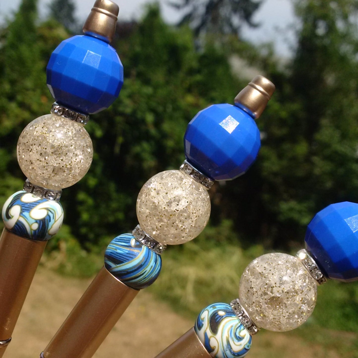 "Gold Digger" Beaded Pen