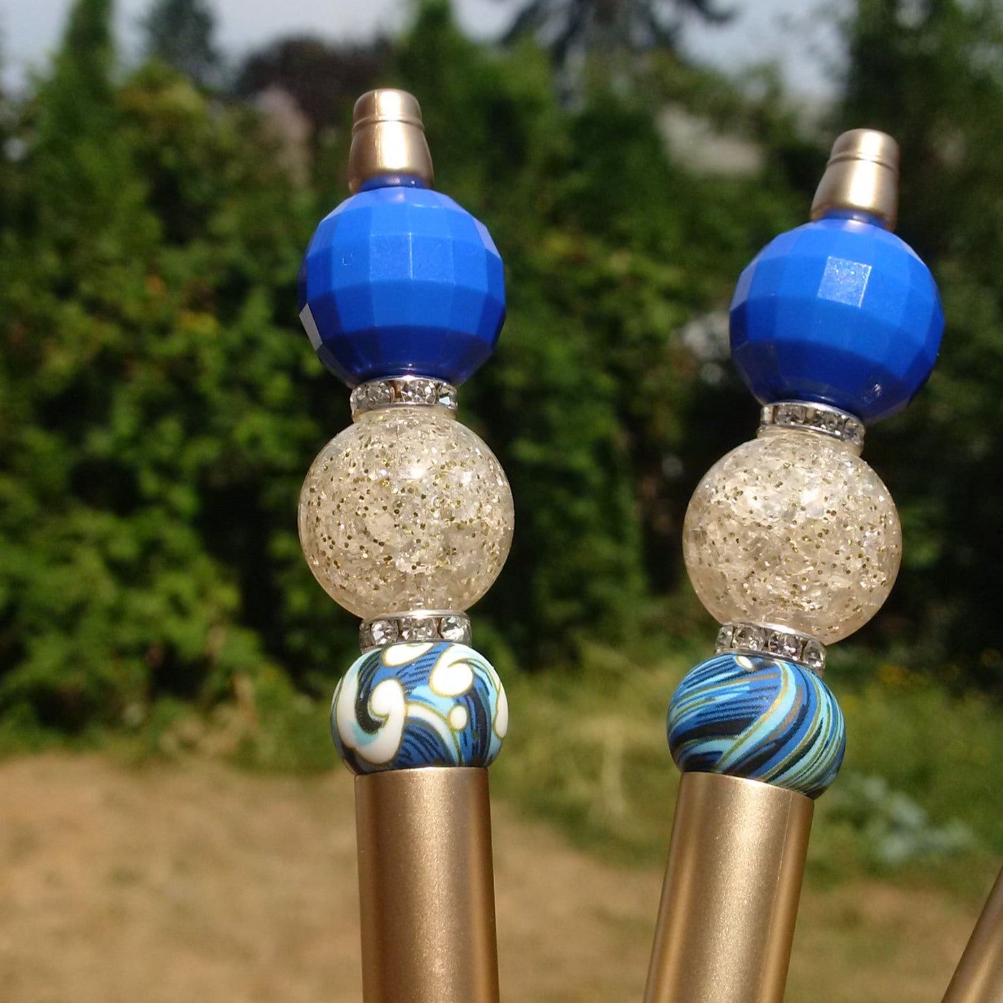 "Gold Digger" Beaded Pen