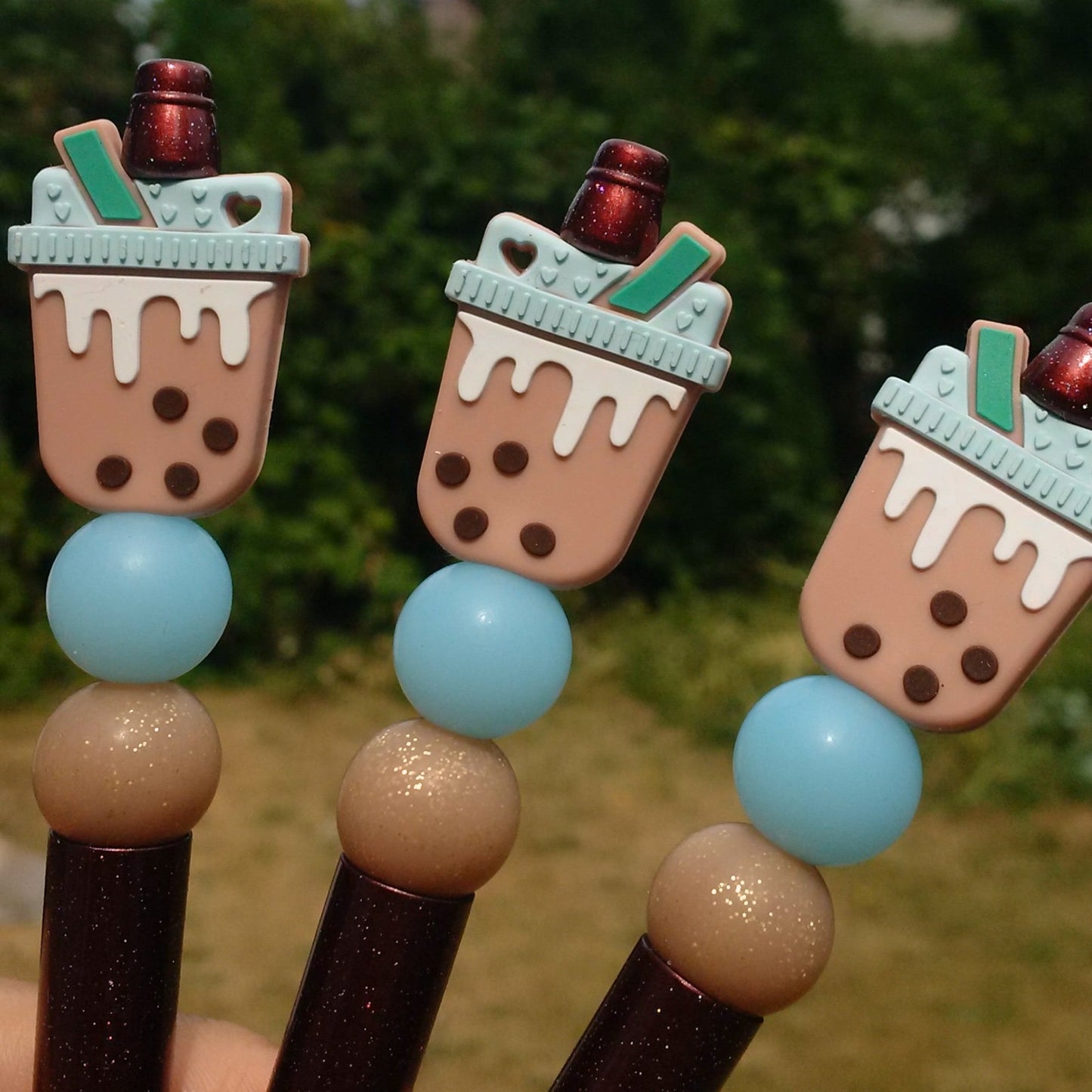"Boba" Bubble Tea Beaded Pen