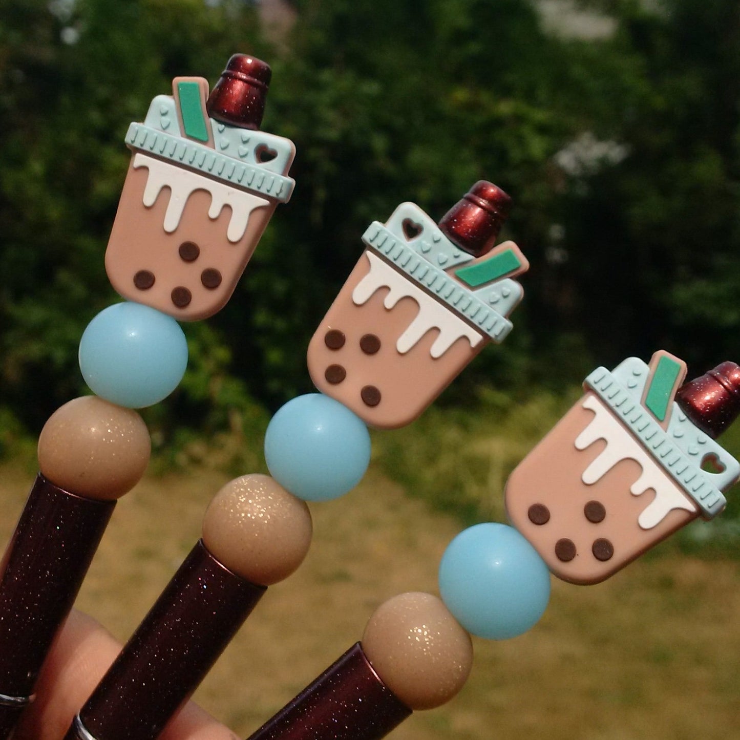 "Boba" Bubble Tea Beaded Pen