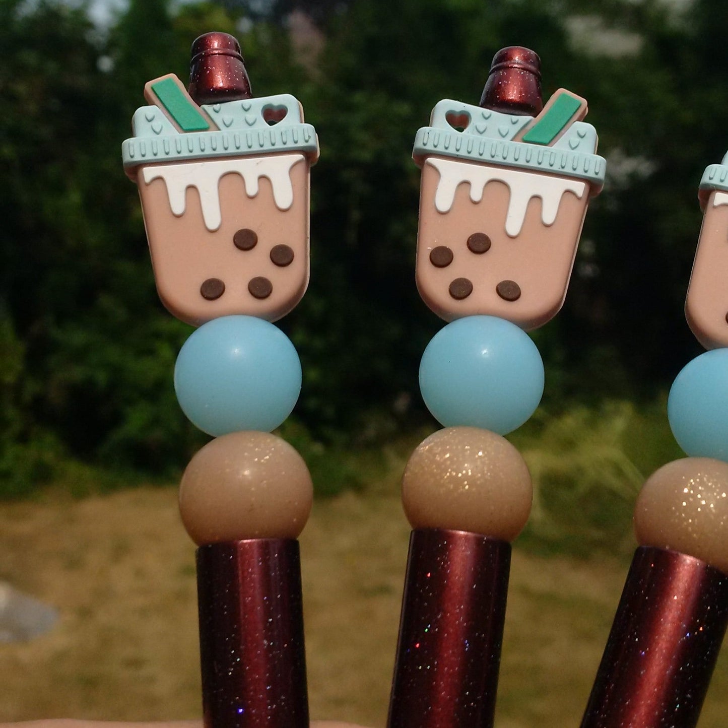 "Boba" Bubble Tea Beaded Pen