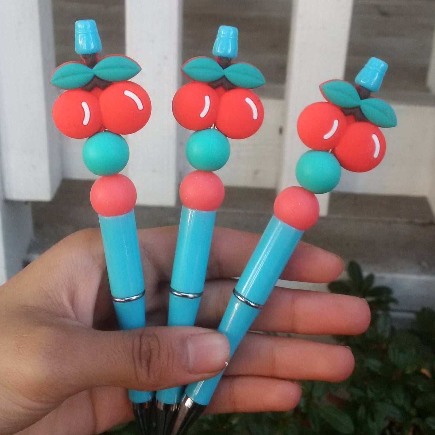 "Pop The Cherry" Beaded Pen