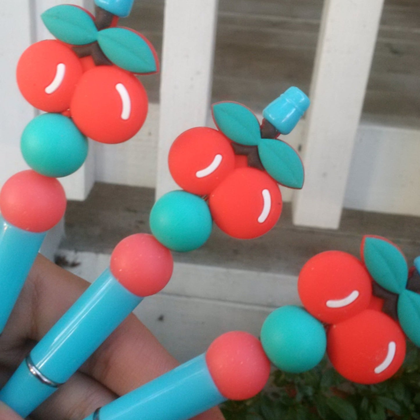 "Pop The Cherry" Beaded Pen