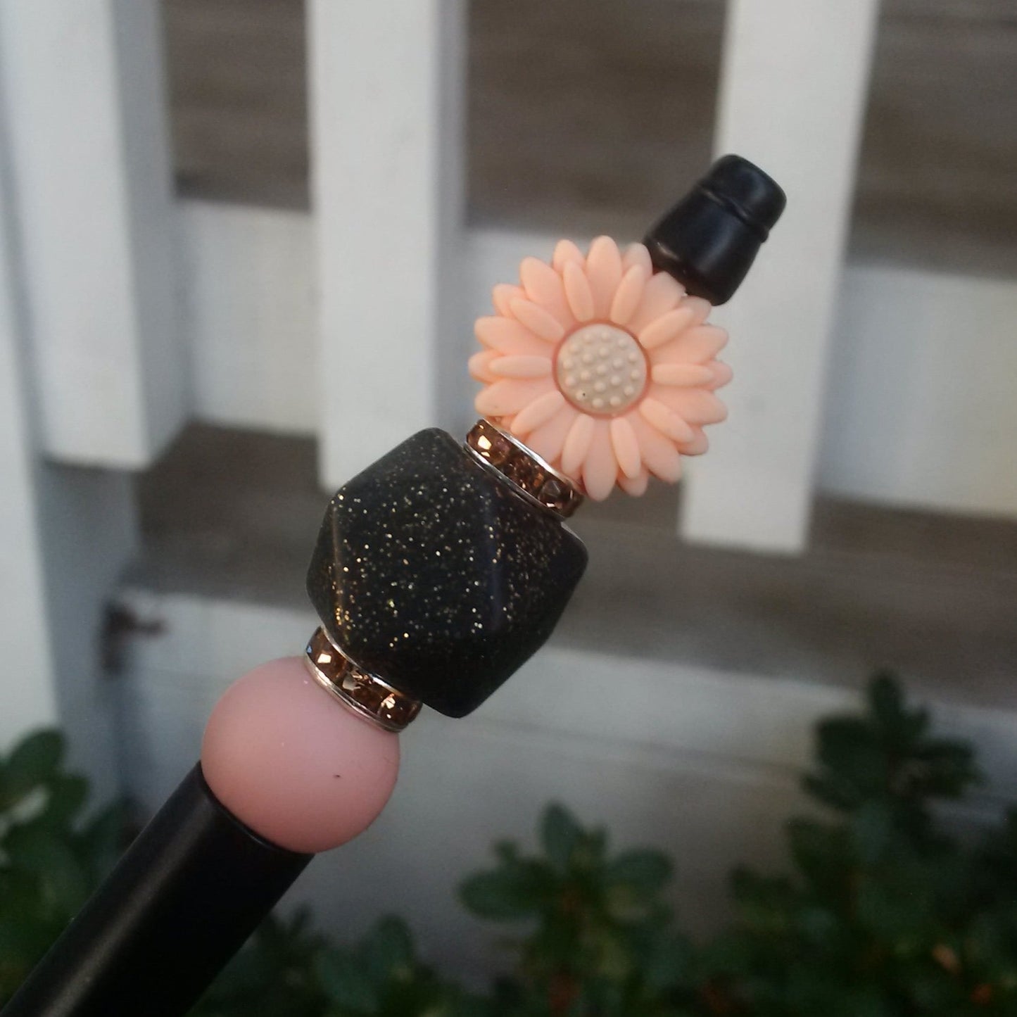 🖤Wednesday Addams🖤 "Burnt Peaches" Beaded Pen