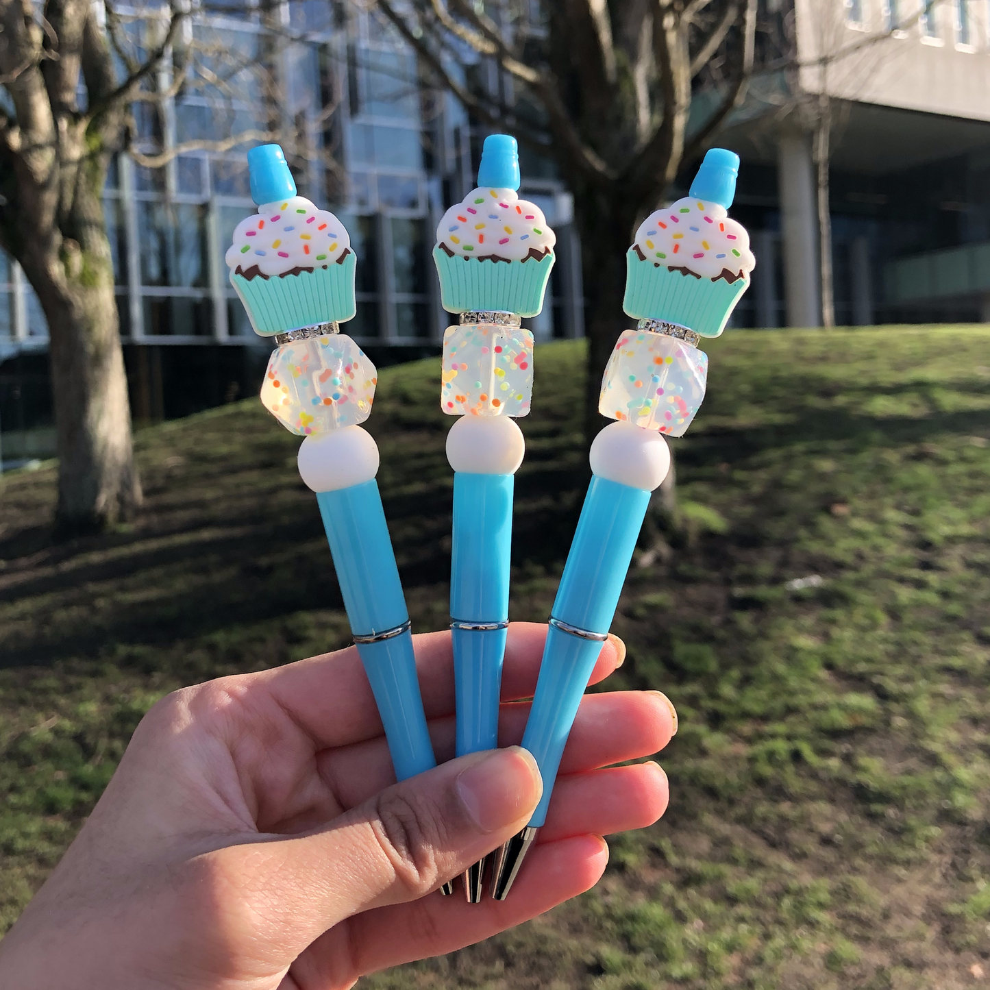 "Birthday Cake" Happy Birthday Beaded Pen