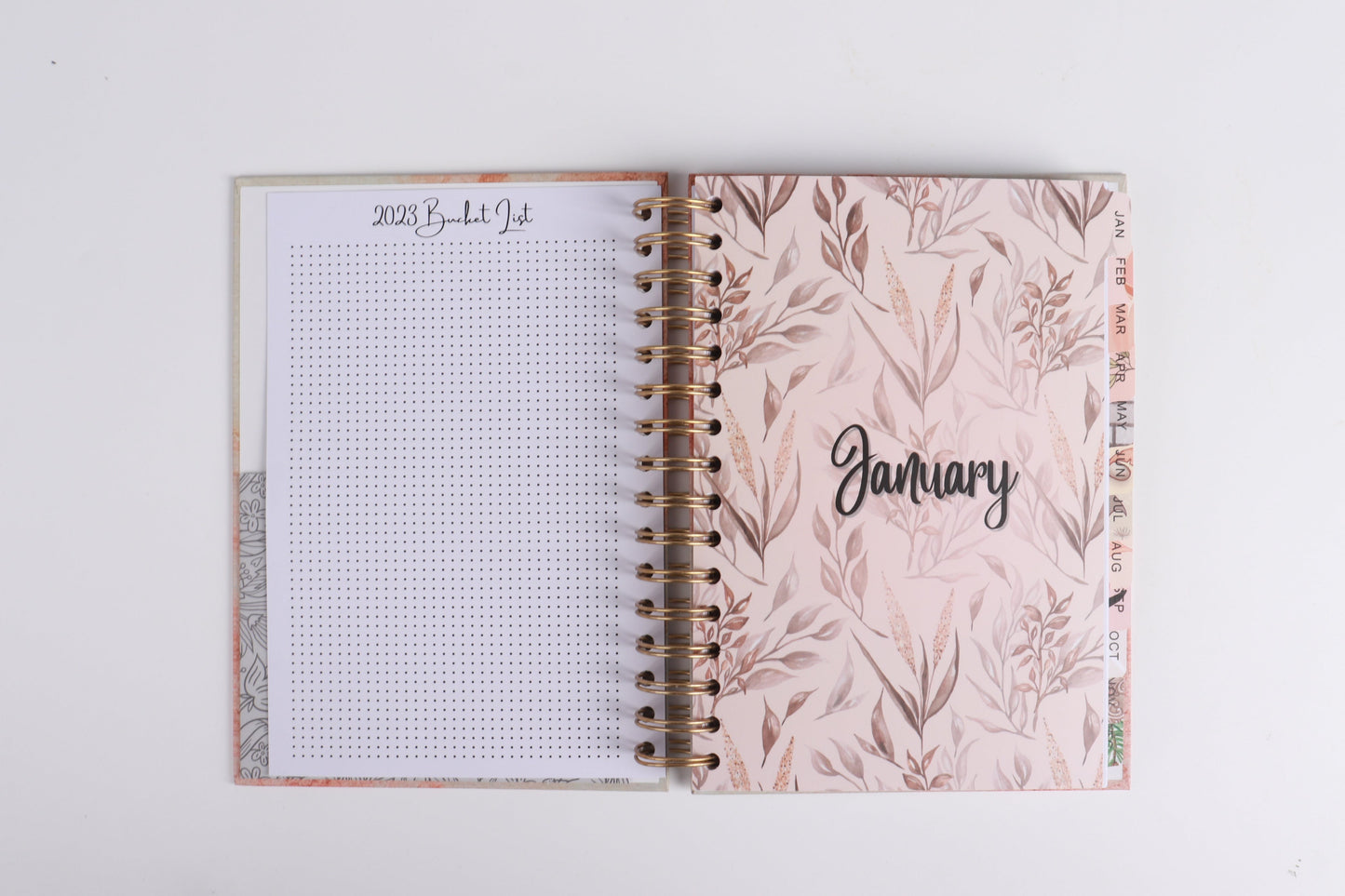 Nude Breeze - 2023 Spiral Planner - A5 Size