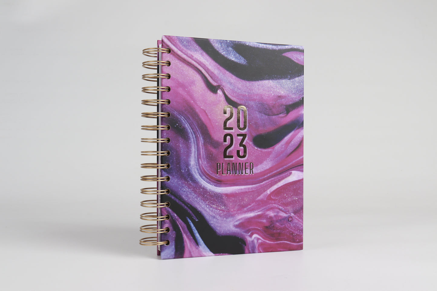 Purple Galaxy - 2023 Spiral Planner - A5 Size