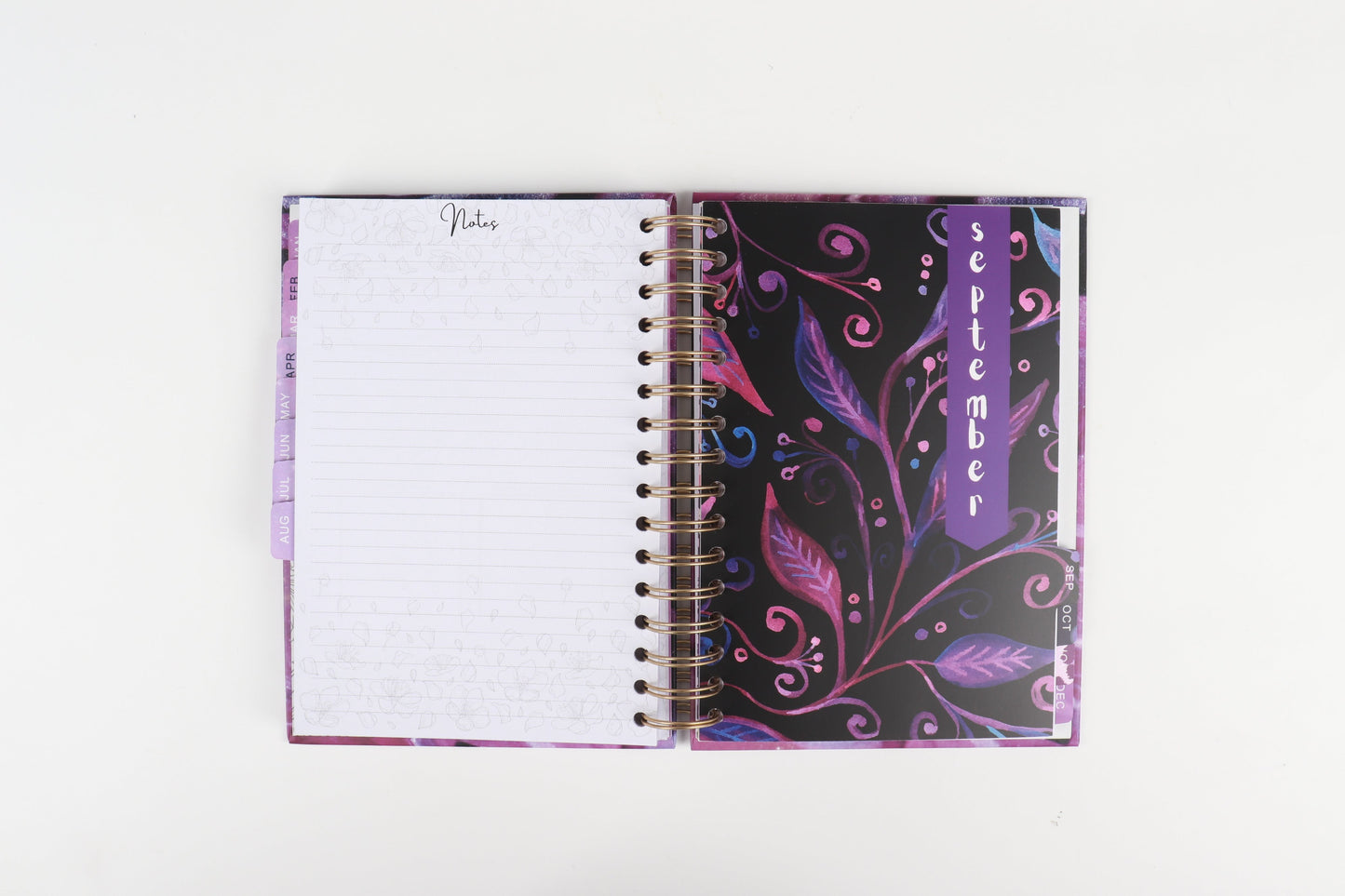 Purple Galaxy - 2023 Spiral Planner - A5 Size