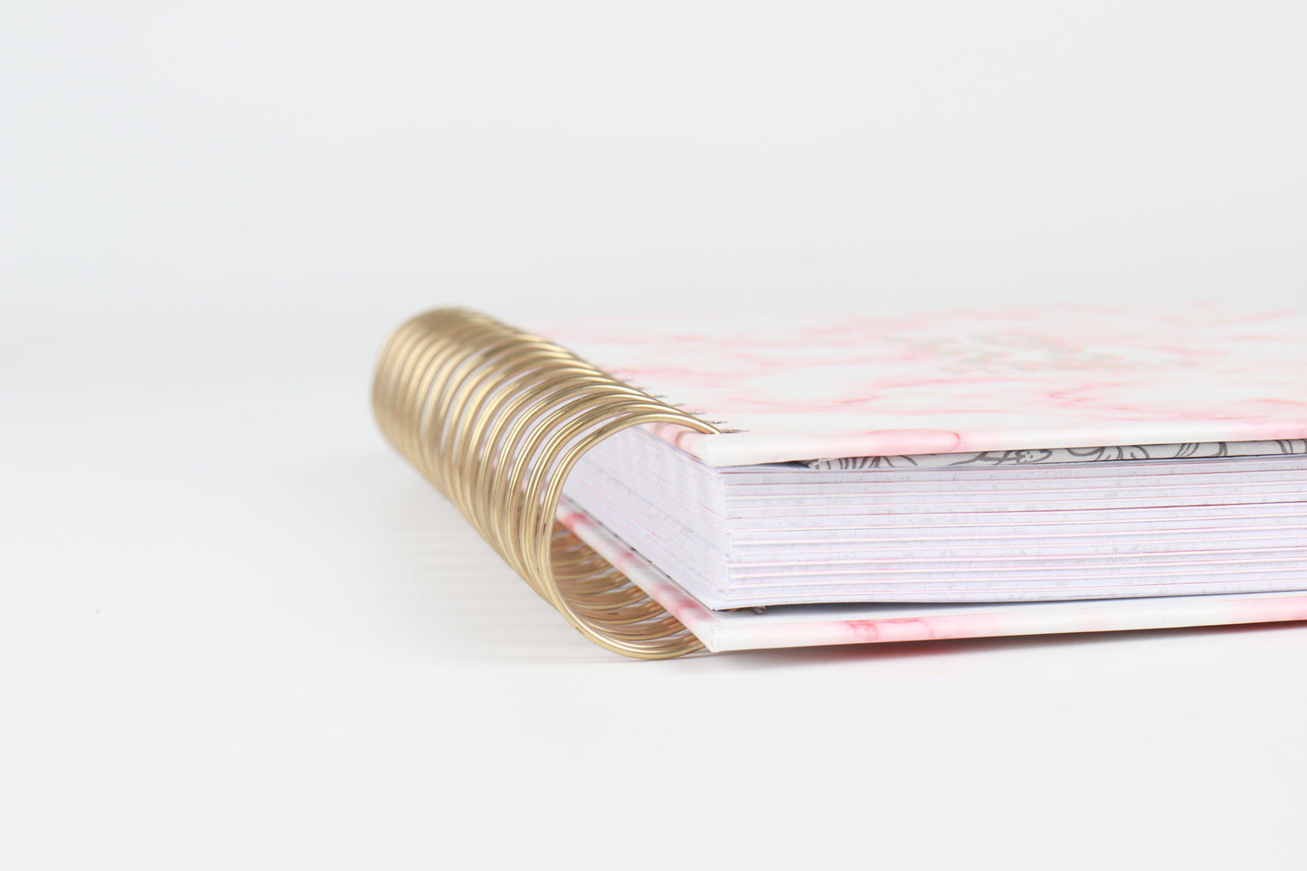 Pink Marble - 2023 Spiral Planner - A5 Size