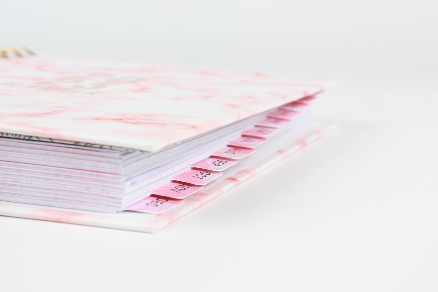 Pink Marble - 2023 Spiral Planner - A5 Size