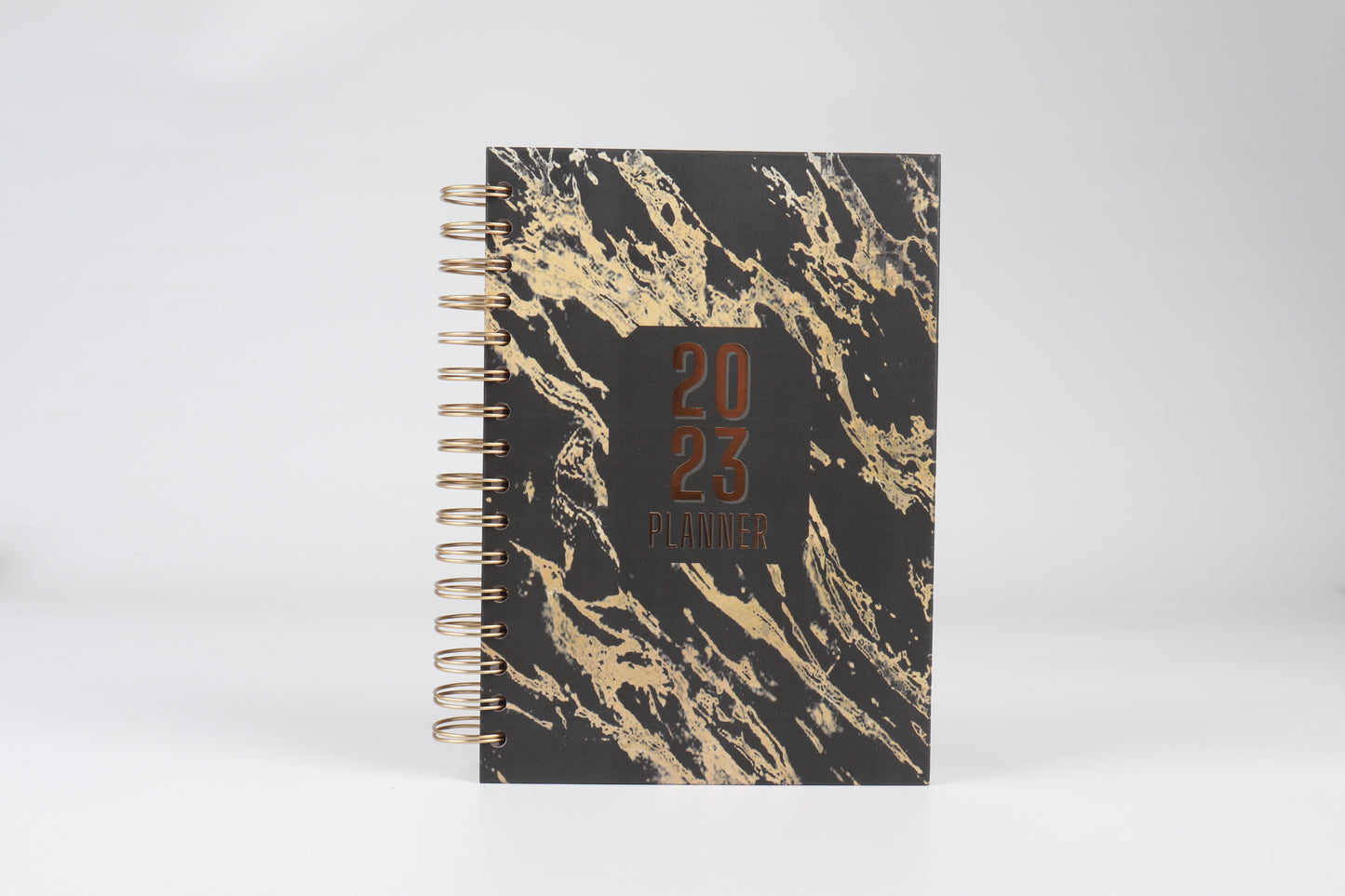 Golden Marble - 2023 Spiral Planner - A5 Size