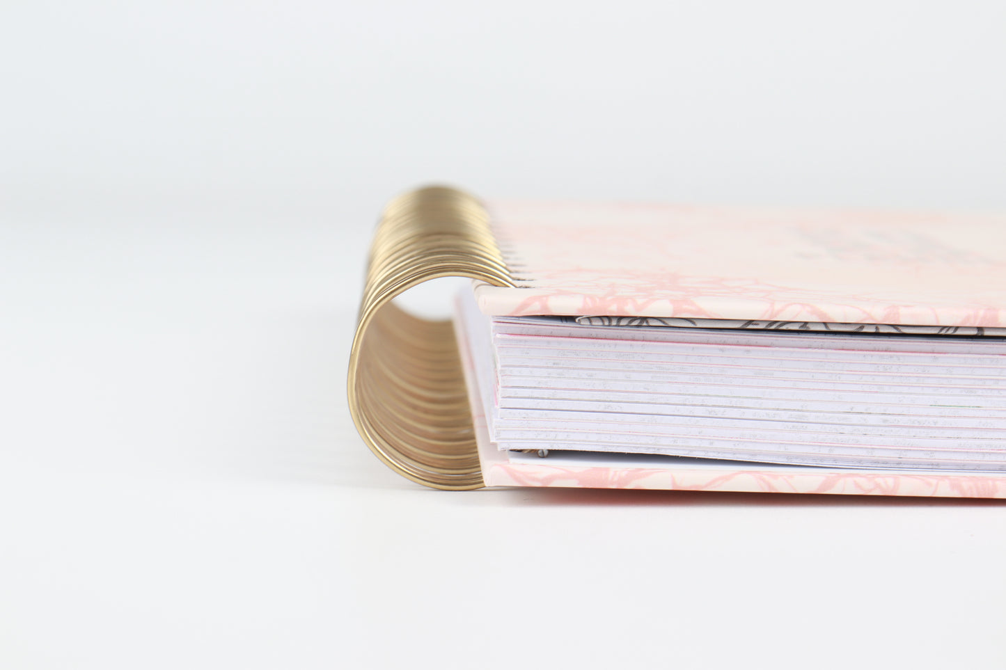 Creamy Pink Splatter - 2023 Spiral Planner - A5 Size