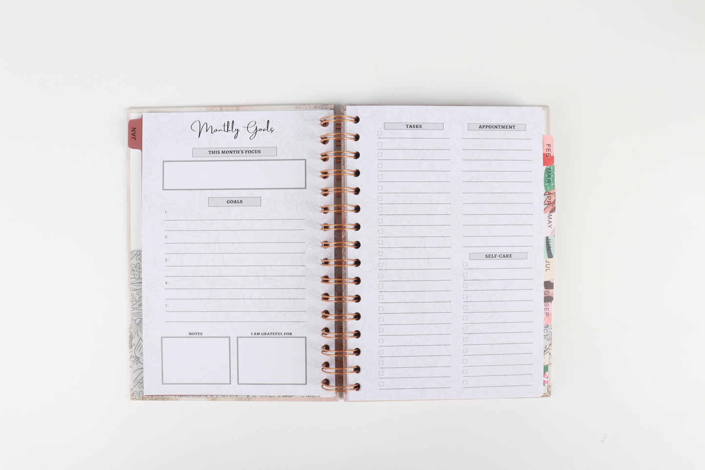 The Girly Girl - 2023 Spiral Planner - A5 Size