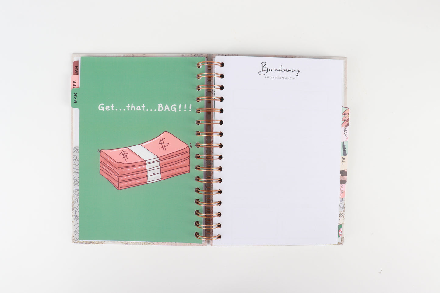 The Girly Girl - 2023 Spiral Planner - A5 Size