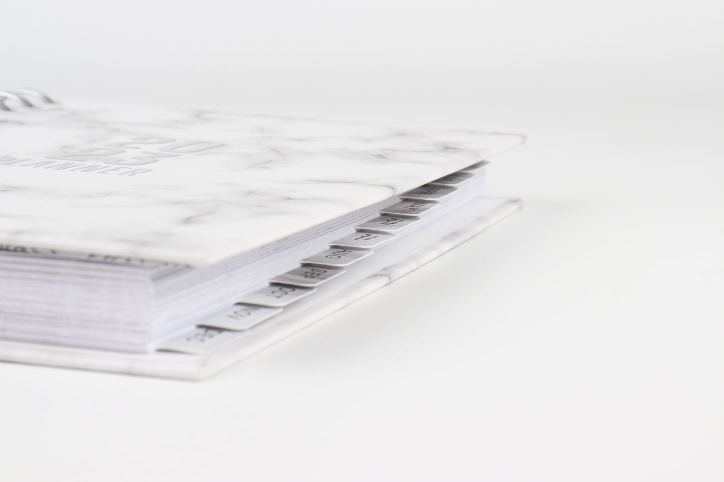 Silver Marble - 2023 Spiral Planner - A5 Size