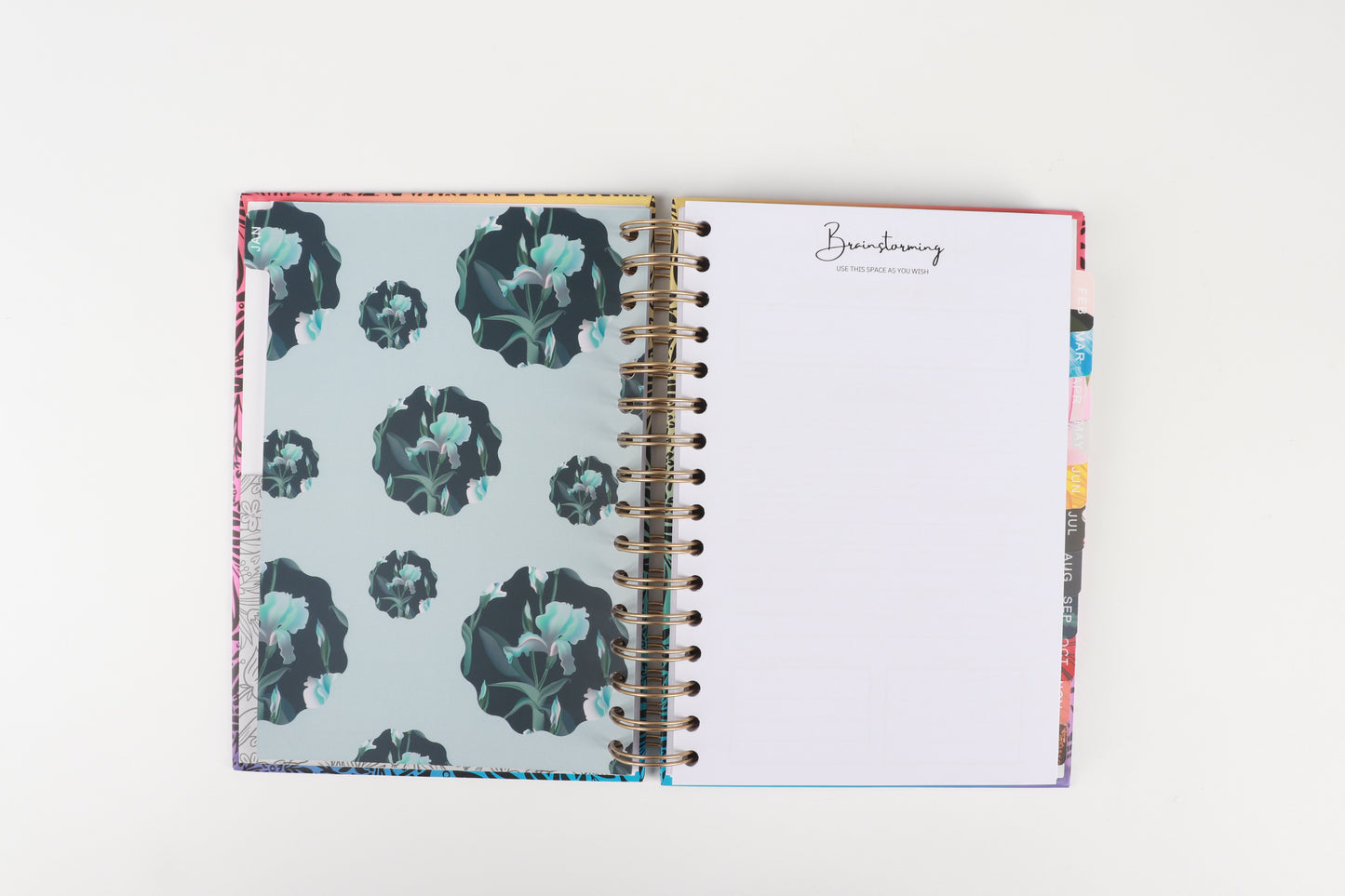 Floral Bloom - 2023 Spiral Planner - A5 Size