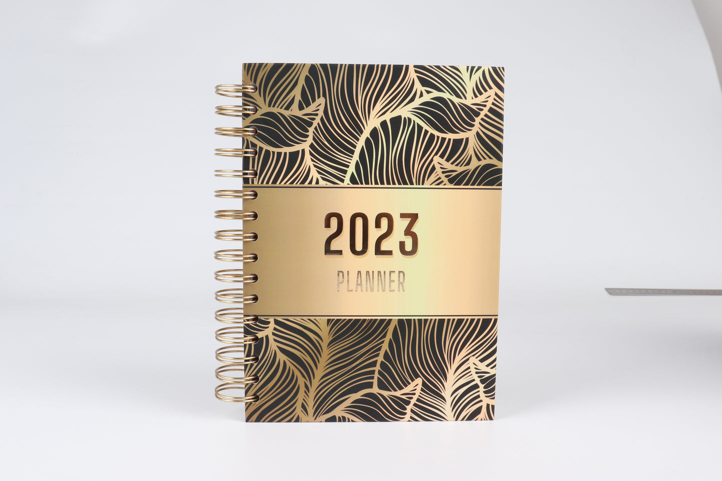 Golden Leaves - 2023 Spiral Planner - A5 Size