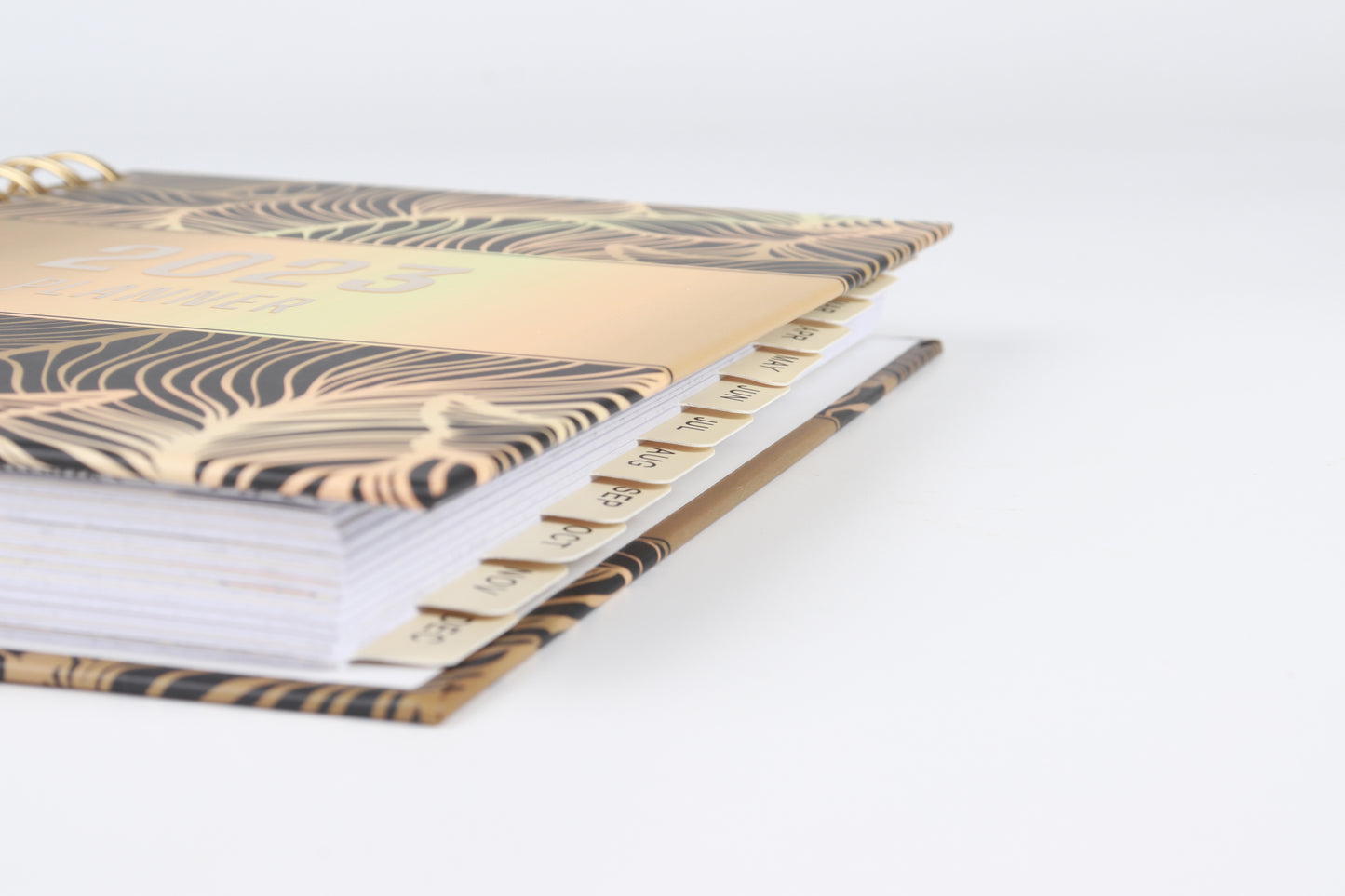 Golden Leaves - 2023 Spiral Planner - A5 Size