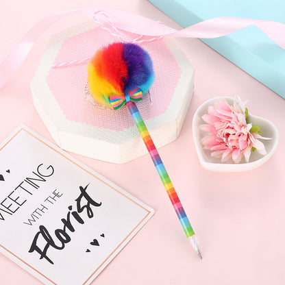 Assorted Color Puffball Pen
