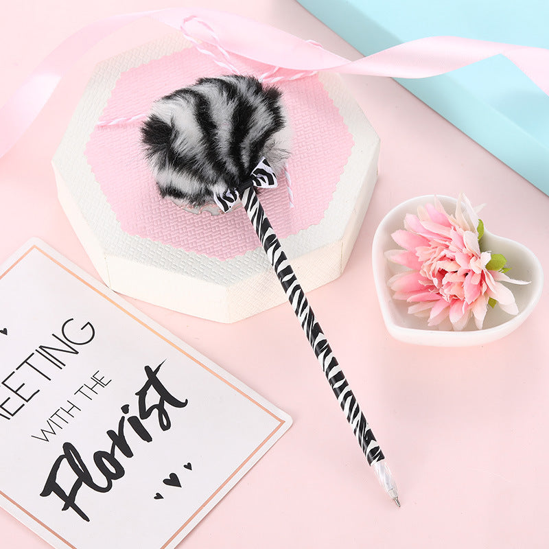 Assorted Color Puffball Pen