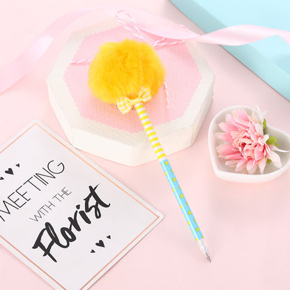 Assorted Color Puffball Pen