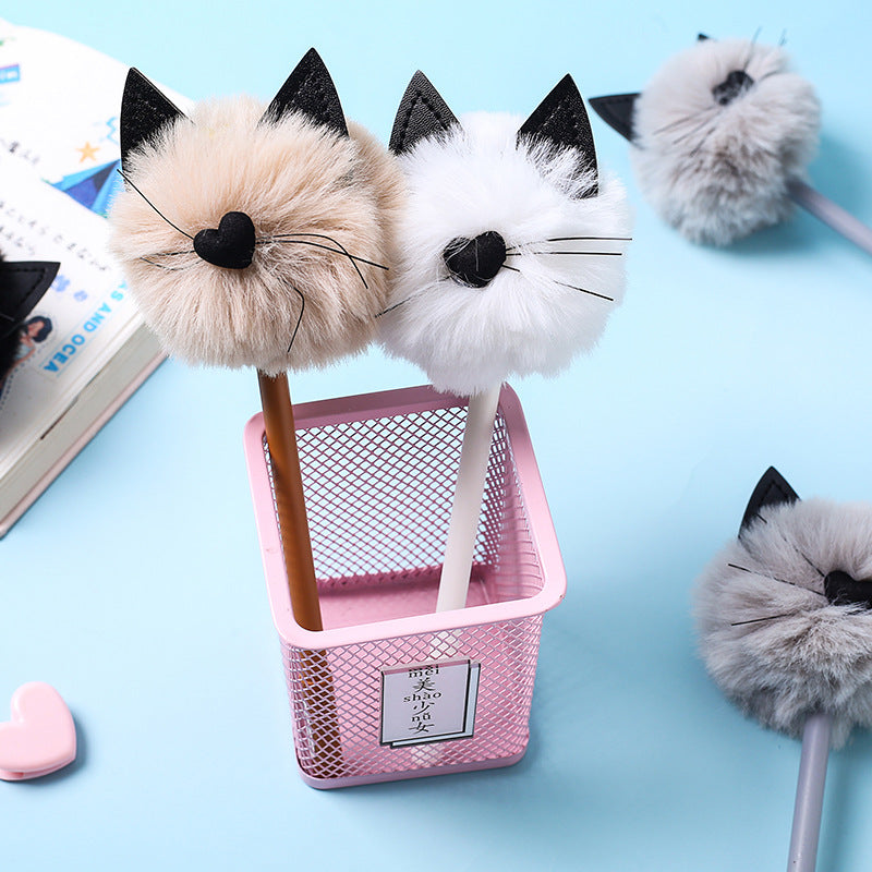 Cat Puffball Pen