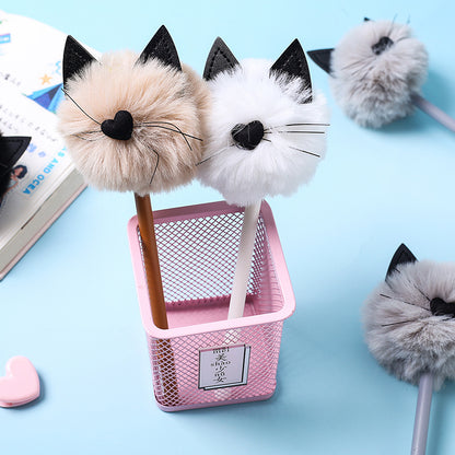 Cat Puffball Pen