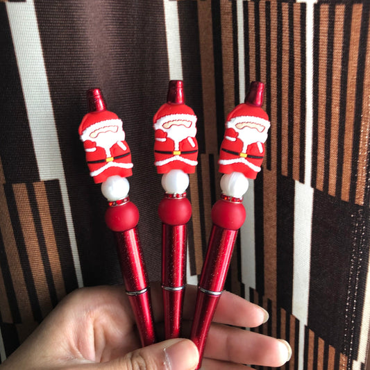 "Santa Claus" Christmas Themed Beaded Pen