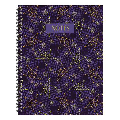 Star Constellations Spiral Lined Notebook, 8.5 x 11in