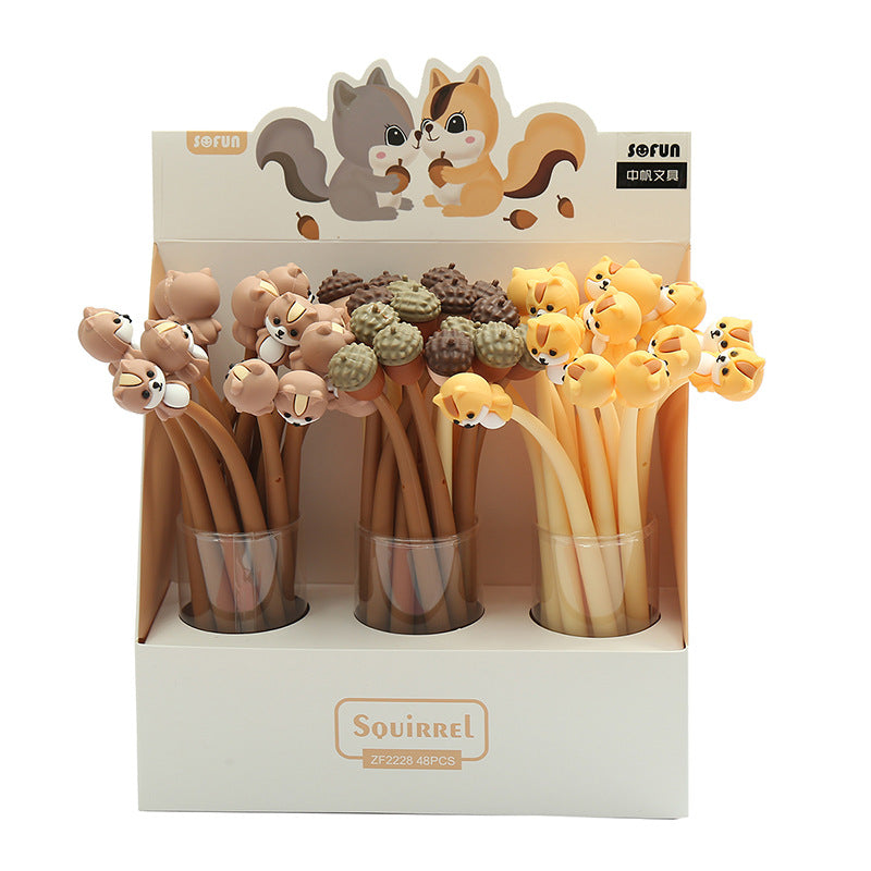 Squirrel/Chestnut Themed Silicone Pens