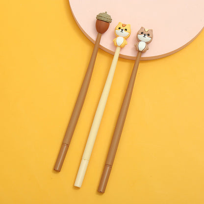 Squirrel/Chestnut Themed Silicone Pens