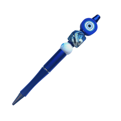 Evil Eye Fighter Beaded Pen