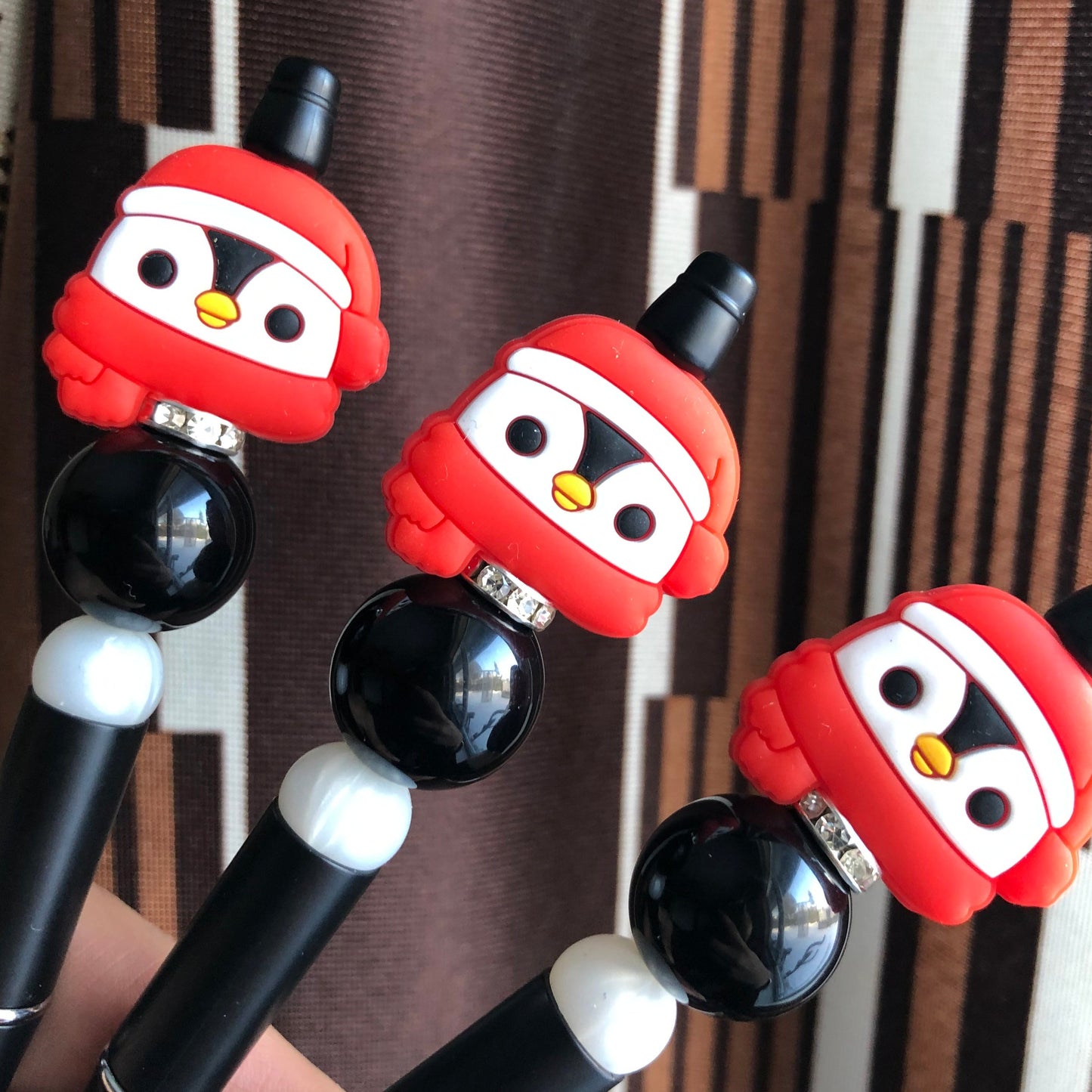 "Pengu" Penguin Winter Themed Beaded Pen