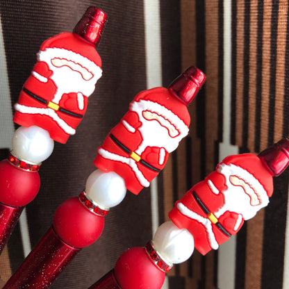 "Santa Claus" Christmas Themed Beaded Pen