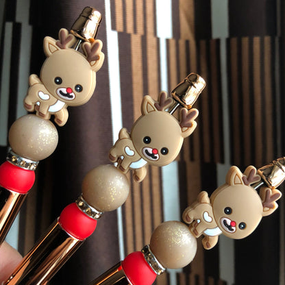 "Baby Reindeer" Christmas Theme Beaded Pen