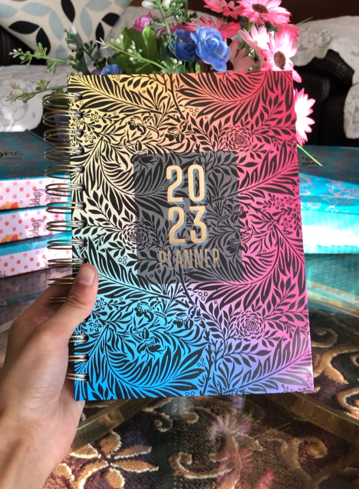 Floral Bloom - 2023 Spiral Planner - A5 Size