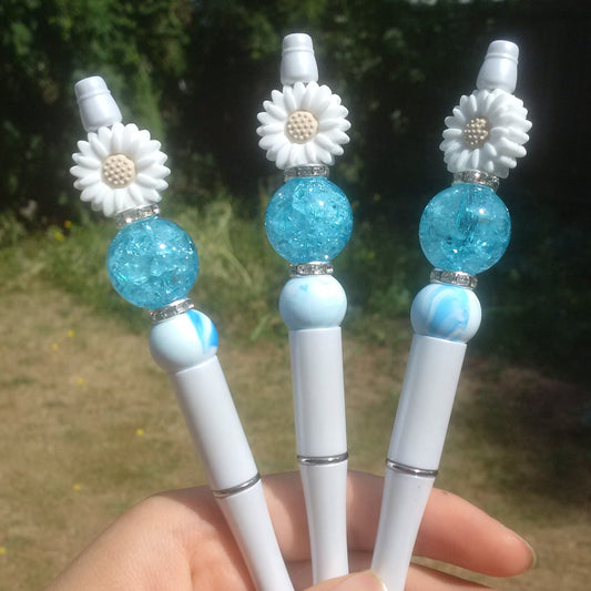 "Daisy Sky" Beaded Pen