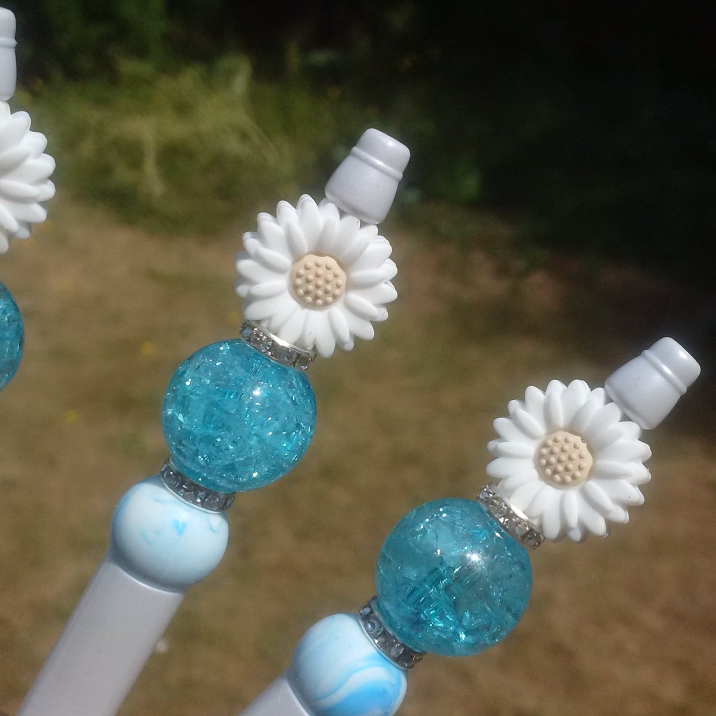 "Daisy Sky" Beaded Pen