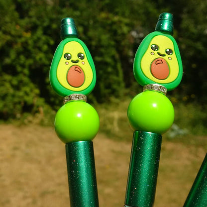 Green Avocado Beaded Pen