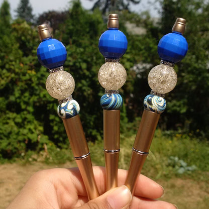 "Gold Digger" Beaded Pen
