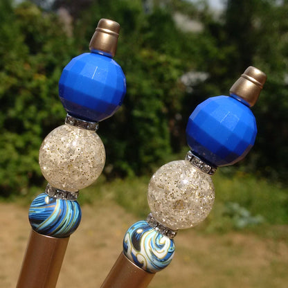 "Gold Digger" Beaded Pen