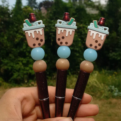 "Boba" Bubble Tea Beaded Pen