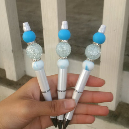"Bluefall" Beaded Pen