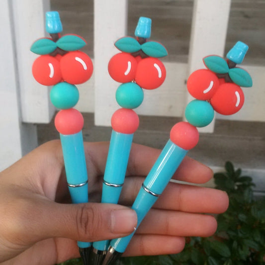 "Pop The Cherry" Beaded Pen